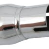 Universal Fishtail Muffler With slider for right-side-installation Chrome