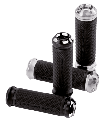 PM Apex cable grips Chrome
