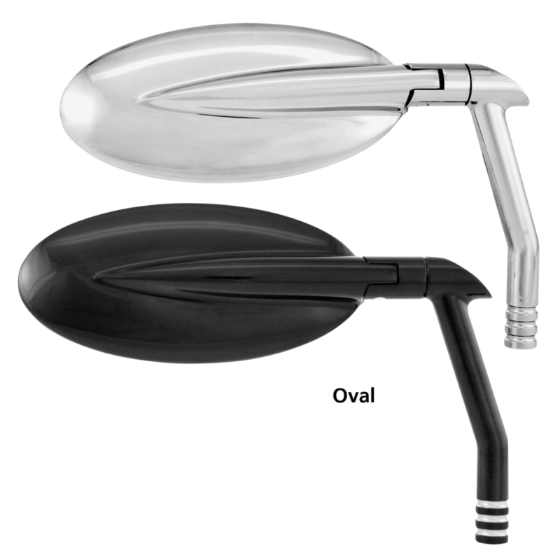 PM Vision Oval mirror Chrome