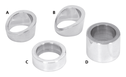 PM chrome cable clutch side spacer