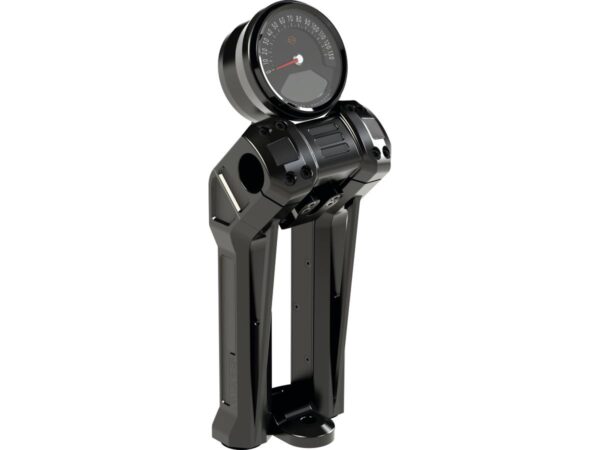 Club Style Pullback S Riser Kit with Top Mount Round Speedometer 11