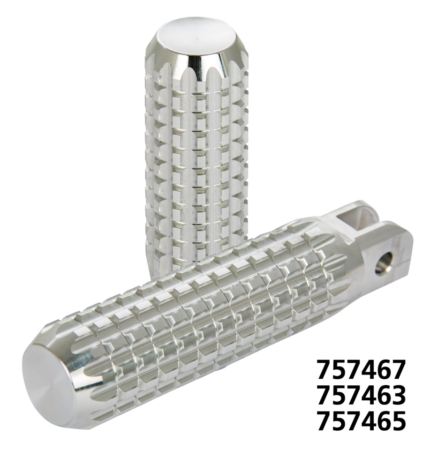 FWD ctrl Grooved pegs +4" polish ST18-up