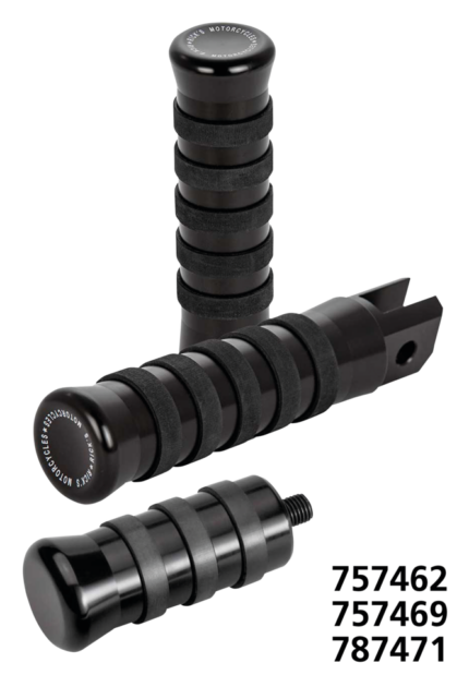 FWD ctrl O-ring pegs +4" black ST18-up