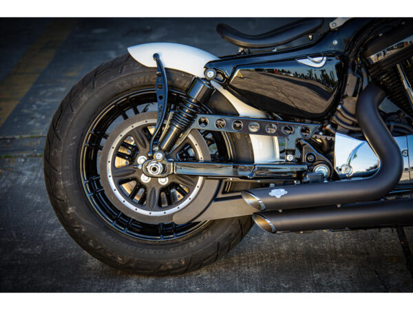 Hole Belt Guard for Sportster Gloss Black Powder Coated