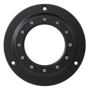 Porthole Derby Cover 3-hole Black Satin