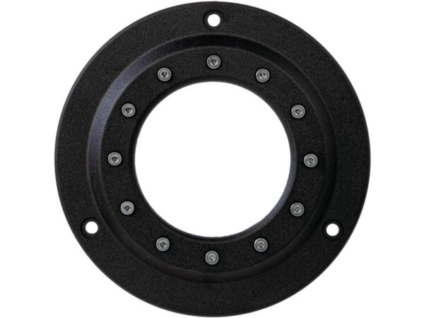 Porthole Derby Cover 3-hole Textured Black