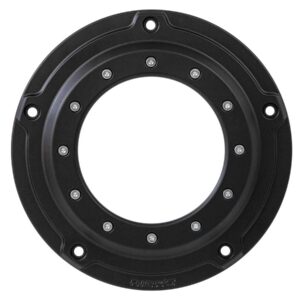 Porthole Derby Cover 5-hole Black Satin