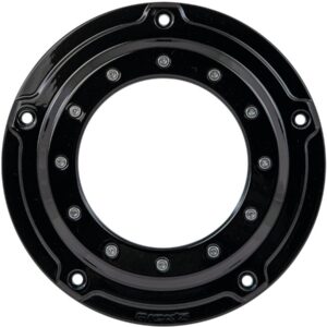 Porthole Derby Cover 5-hole Gloss Black