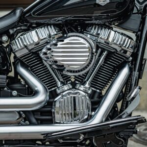 Finned Air Cleaner Chrome