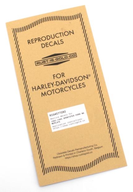 Fork Nameplate XL82-85