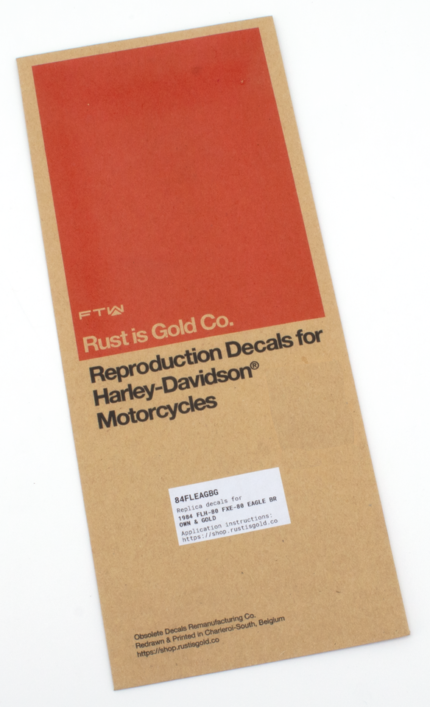 Tank Decals Brown/Gold FLH/FXE84