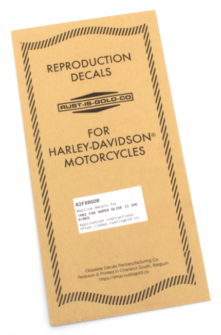 Tank Decals Gold/Red FXR82