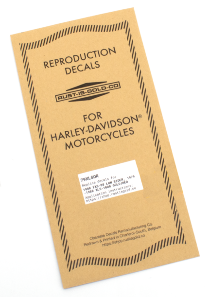 Tank Decals Gold/Red FXS80 XLS79-80