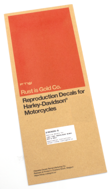 Tank Decals Red/Gold FL81-82