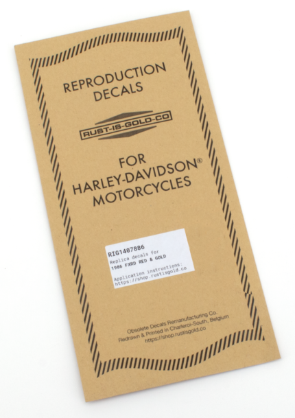 Tank Decals Red/Gold FXRD86