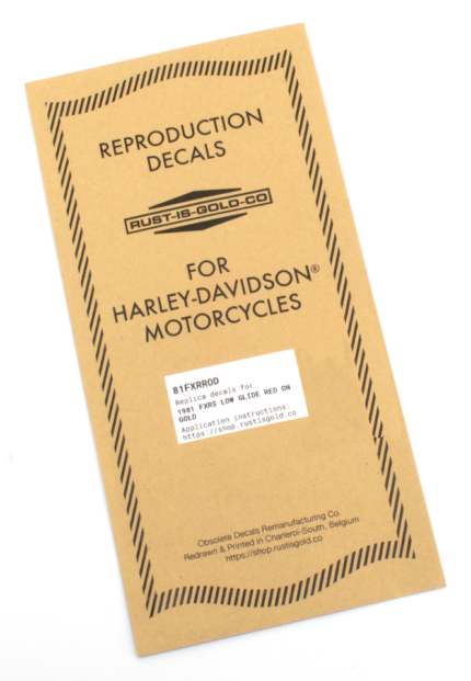 Tank Decals Red/Gold FXRS82