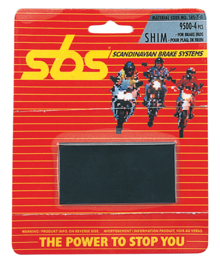 SBS anti vibration brake pad shim