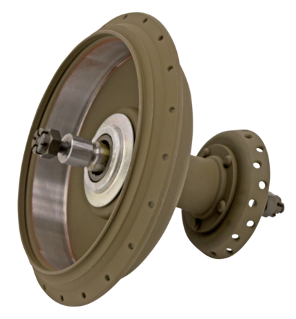 Front hub w/brake drum