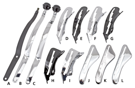 Set/2 screws shifter guide white plated