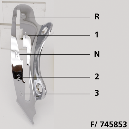 Shifter guide 3+Reverse chrome 37-46