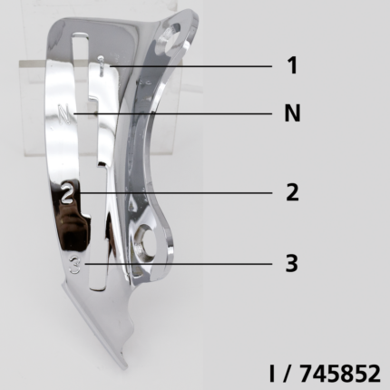 Shifter guide chrome 3 speed