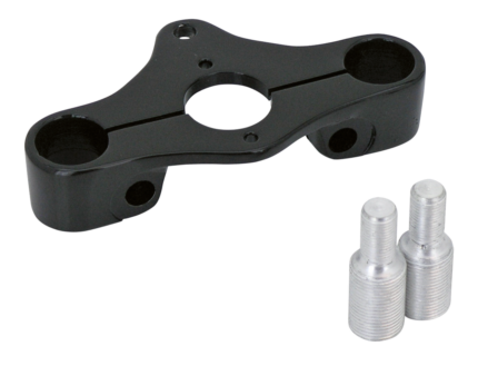 Triple clamp Black inline for Springer