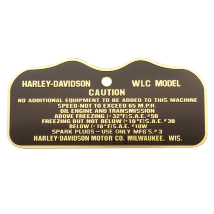 cautionplate early 42WLC military brass