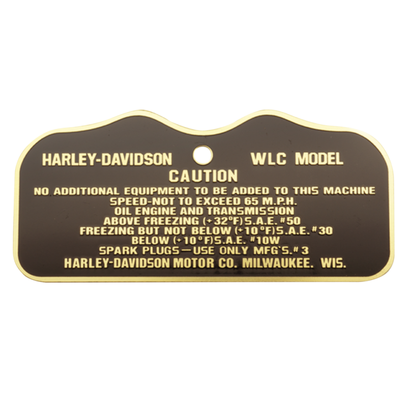 cautionplate early 42WLC military brass