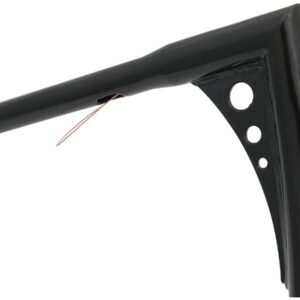 New 13 Bonanza Bagger Handlebar 3-Hole Black Powder Coated 1 1/4" Throttle By Wire Throttle Cables