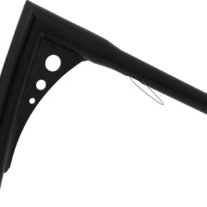 New 16 Bonanza Bagger Handlebar 3-Hole Black Powder Coated 1 1/4" Throttle By Wire Throttle Cables