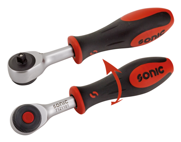 Sonic twist grip ratchet 1/4"