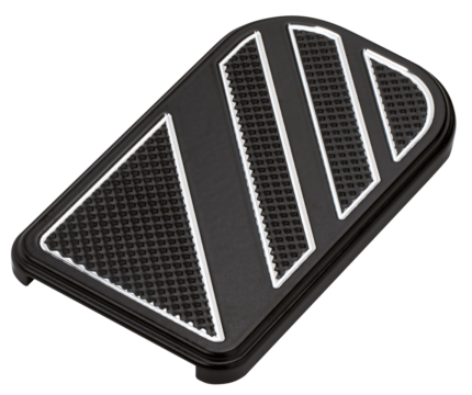 Stripes Brake Pedal Black Anodized