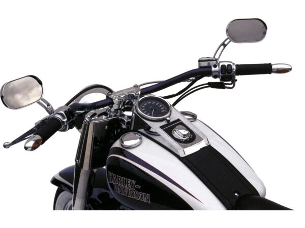 1" Roadster Handlebar Dimpled Chrome 1"