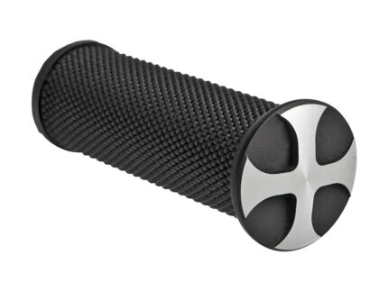 Cross Base Grip and Footpeg Toppers Bi-Color Anodized