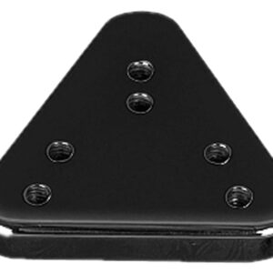 Mid-Mount License Plate Base Plate Adapter Black