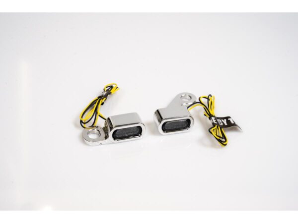 Stripe LED Blinker Aluminium Polished Light Smoke LED