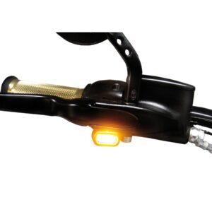 Stripe LED Blinker Black Powder Coated Light Smoke LED