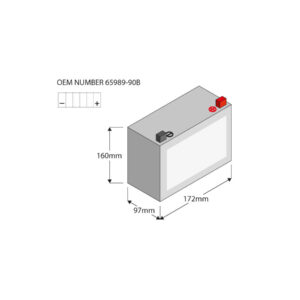 CX16LB Heavy Duty Batterie AGM