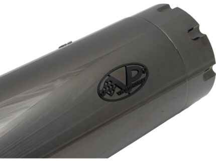 Double Slip-On Muffler Set Endcap Revolver Dark Chrome
