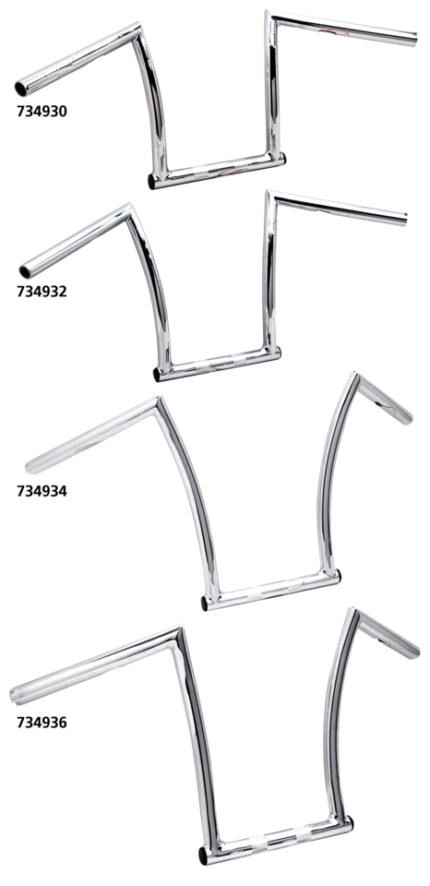 11" ChiZeled Bar 1" Chr Dimpled TBW