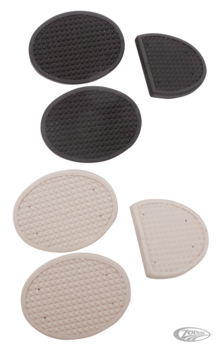 3Pc Clutch and brake pedal pad set Black