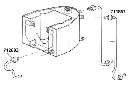 Chrome Oil Feed line BT36-57