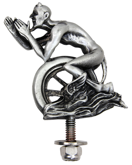 Devil and Wheel Fender Ornament