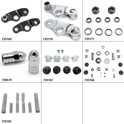 Springer Rocker Set Black FLSTS97-11