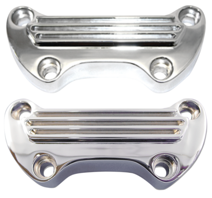 Top Riser Clamp Finned 1" Chr HD73-Up