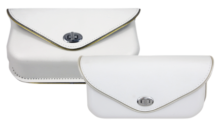 Windshield Pouch White/Gold Trim FL60-84