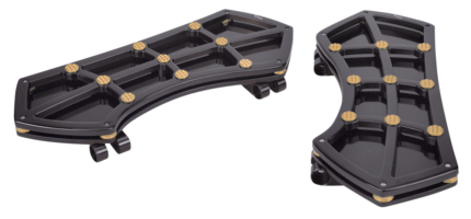 DIAMOND FR FLRBRD BLK W/ GEMS BRASS