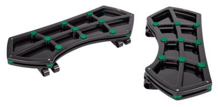 DIAMOND FR FLRBRD BLK W/ GEMS GREEN