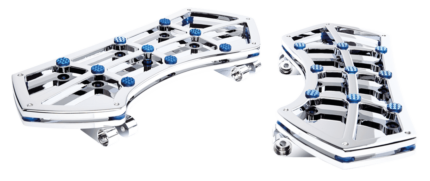 DIAMOND FR FLRBRD CHR W/ GEMS BLUE