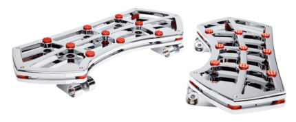 DIAMOND FR FLRBRD CHR W/ GEMS RED